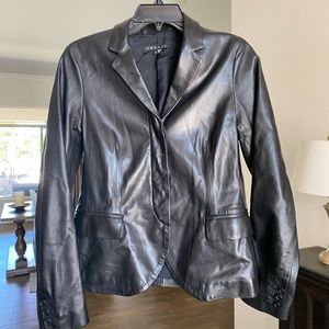 Theory Leather Jacket size 10